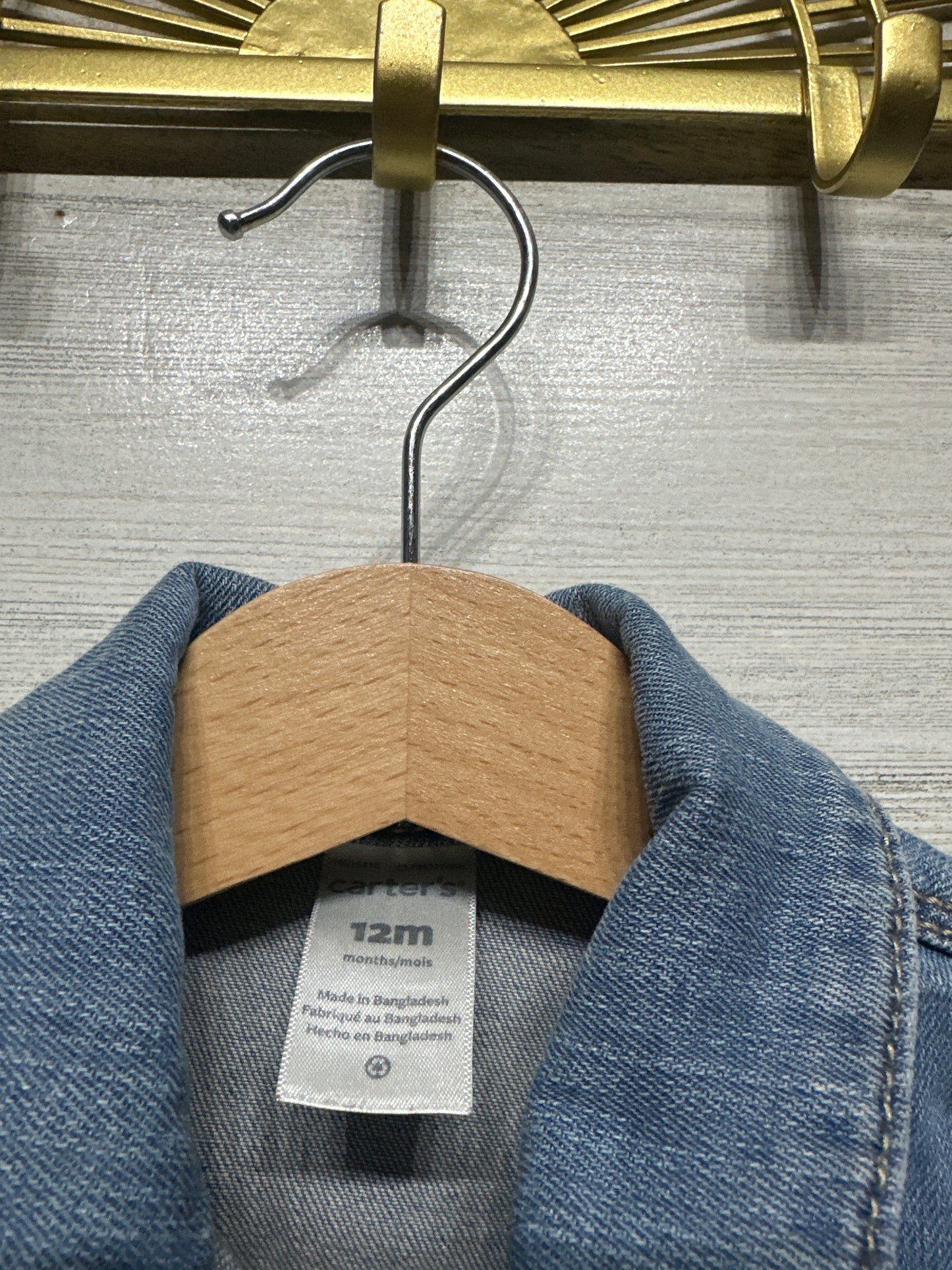 Denim Jacket - Carter's - Infant Size 12m - Very Good Used Condition