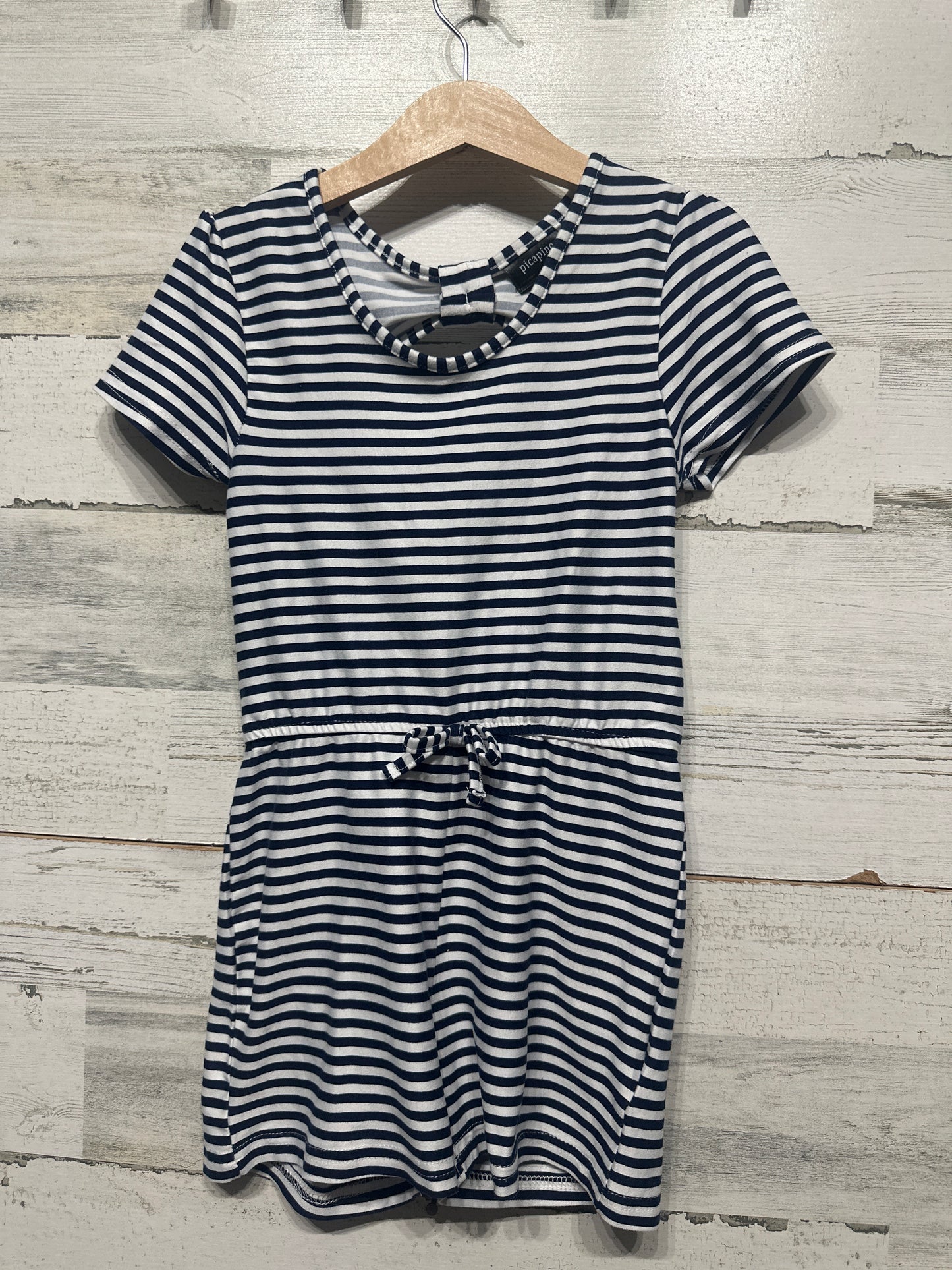 Girls Size 5 Picapino Striped Romper- Very Good Used Condition