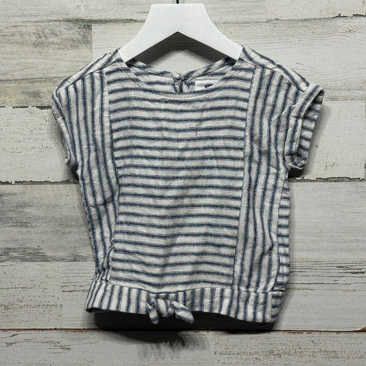 Girls Size 3t Old Navy Linen Blend Striped Shirt - Good Used Condition*