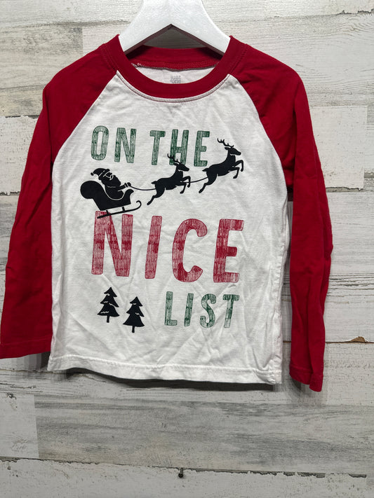 Boys Size 4t Just One You Nice List Holiday Shirt - Good Used Condition