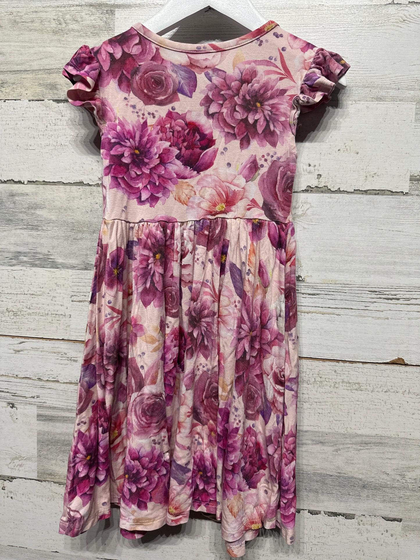 Girls Size 4t Posh Peanut Bamboo Floral Dress - Play Condition**