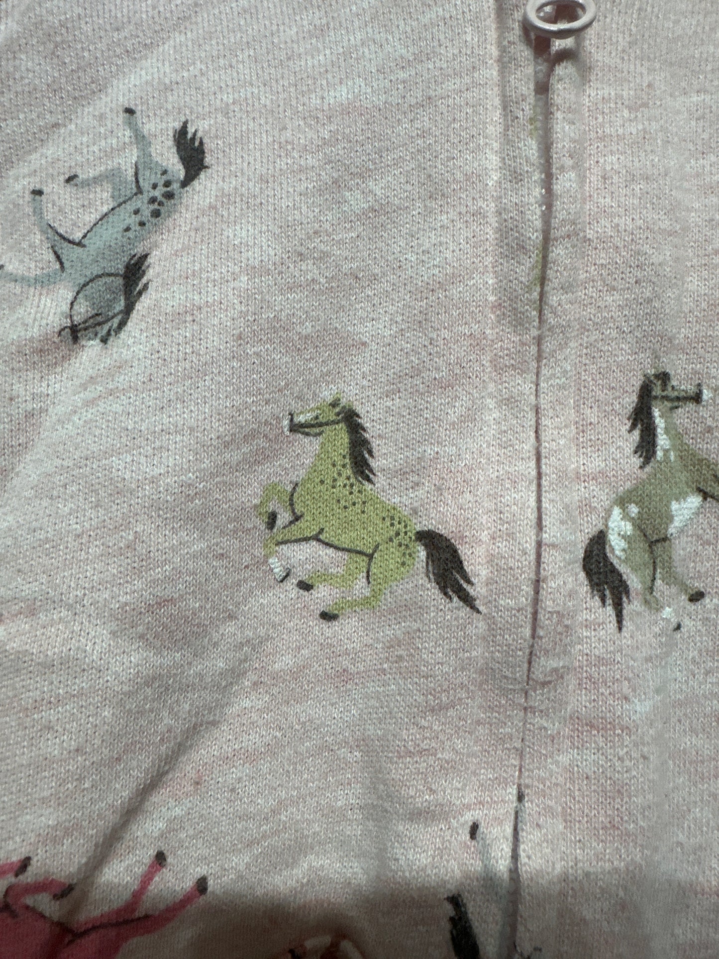 Girls Size 3t John Deere Horse Jacket - Good Used Condition