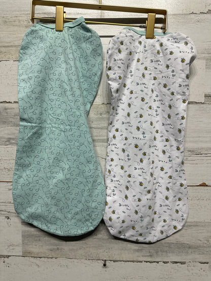 Size 0-3m (Small/Medium) SwaddleMe Sleepsacks by Ingenuity Pod (2 Pieces)- Very Good Used Condition