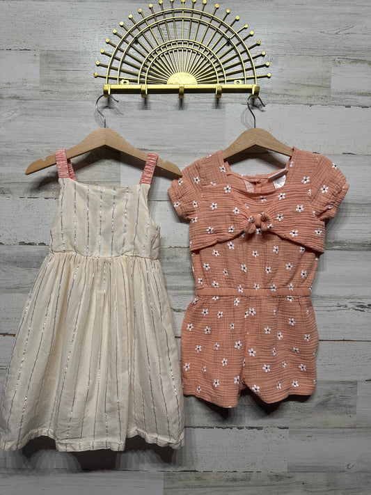 Rachel Zoe Girls Size 5 Dress and Romper VGUC