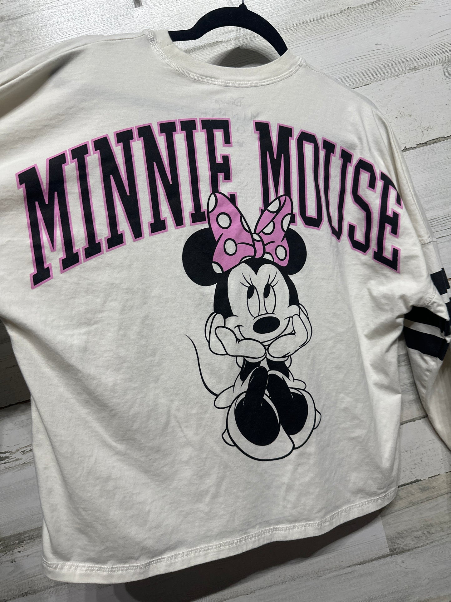 Women’s Size Small Disney Minnie Mouse Long Sleeve Shirt - Very Good Used Condition
