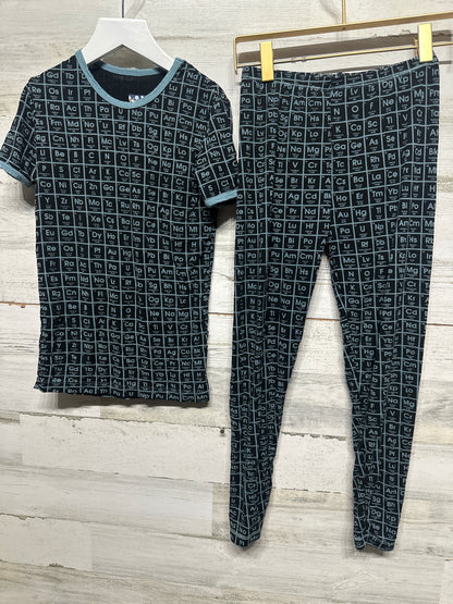 Boys Size 10 Kickee Pants Bamboo Periodic Table Fitted Pajama Set  - Very Good Used Condition