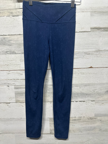 Girls Preowned Size 7-8 Medium All in Motion Navy Active Leggings - Very Good Used Condition