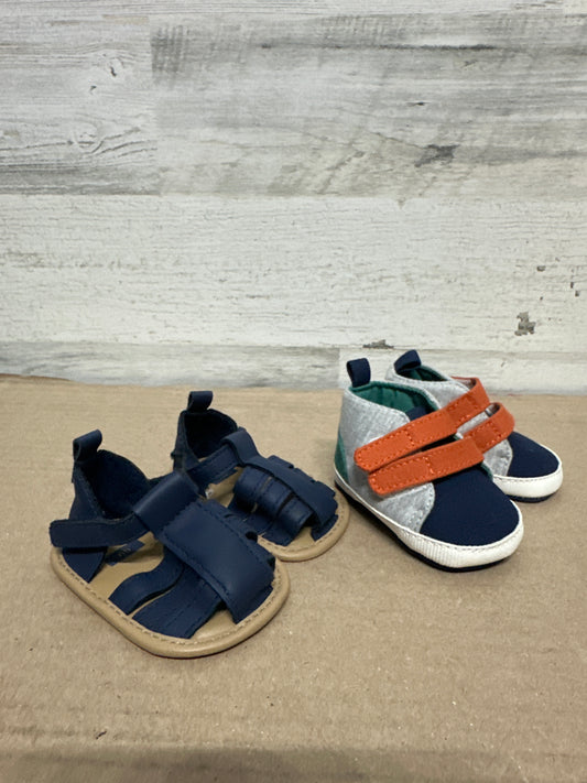 Newborn Sandals and Velcro Sneakers  - Very Good Used Condition