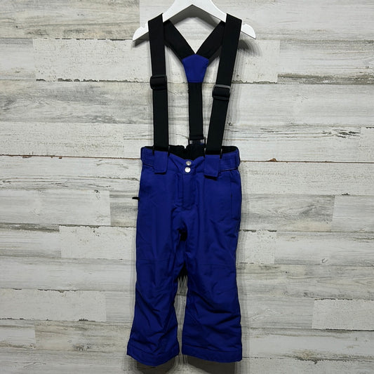 Boys Size 3-4 Years Dare2Be Blue Insulated Snow/Ski Pants with Suspenders - Very Good Used Condition