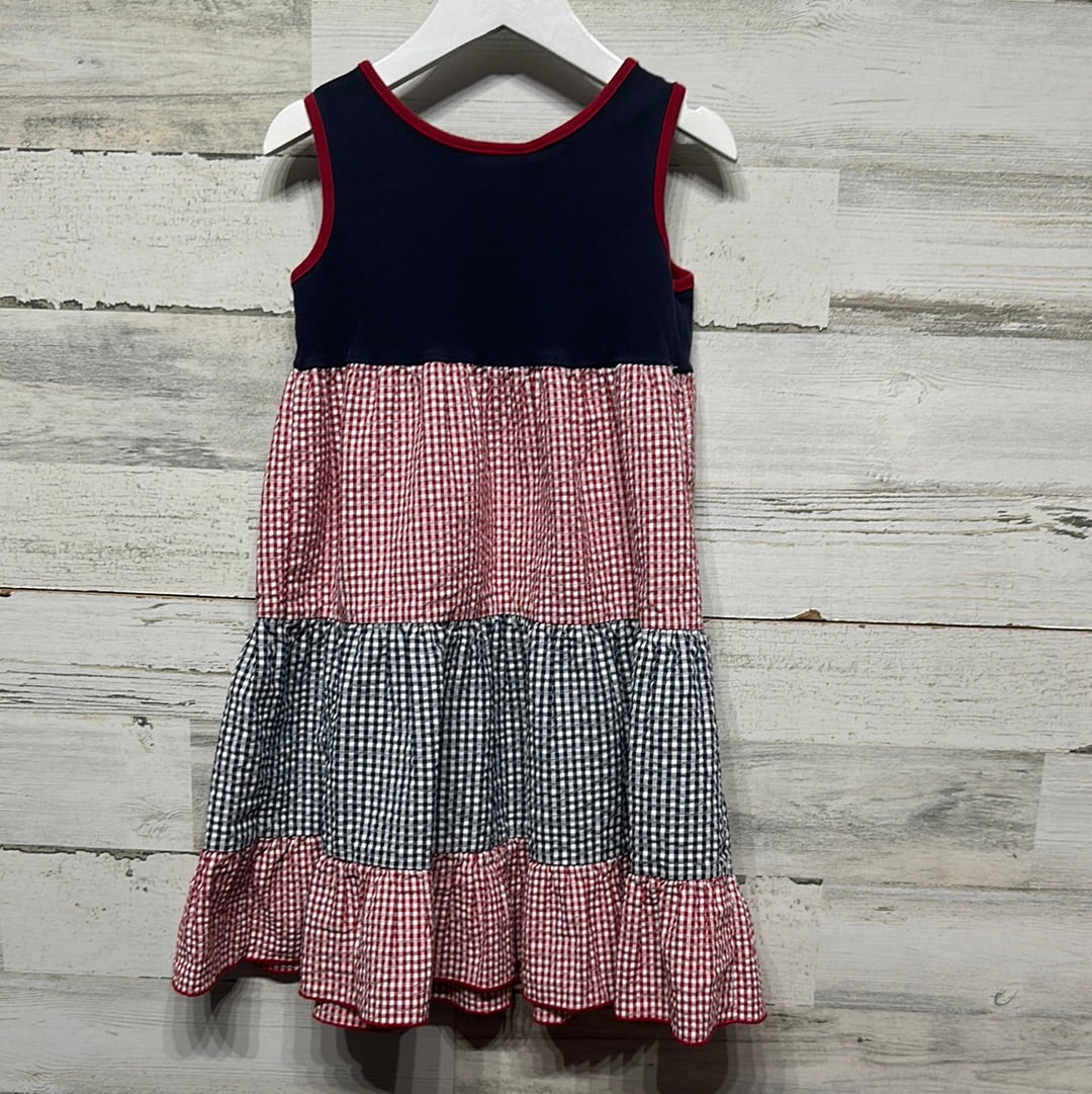 Girls Size 6x Sophie Rose Red White and Blue Dress - Good Used Condition