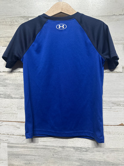 Size 5 Under Armour Blue Short Sleeve Shirt - Very Good Used Condition