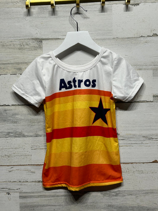 Girls Size 4t Astros Shirt - Good Used Condition