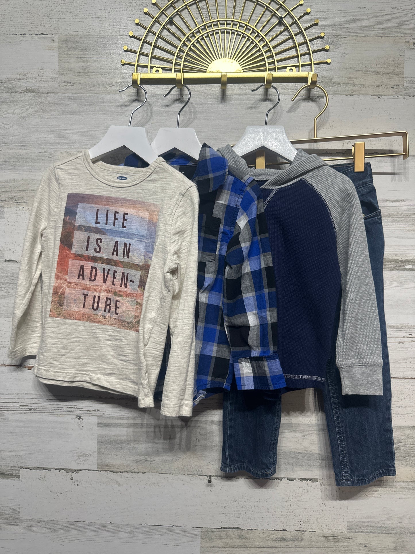 Size 4t Long Sleeve/Pants Clothing Lot (4 Pieces) - Very Good Used Condition