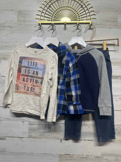 Size 4t Long Sleeve/Pants Clothing Lot (4 Pieces) - Very Good Used Condition