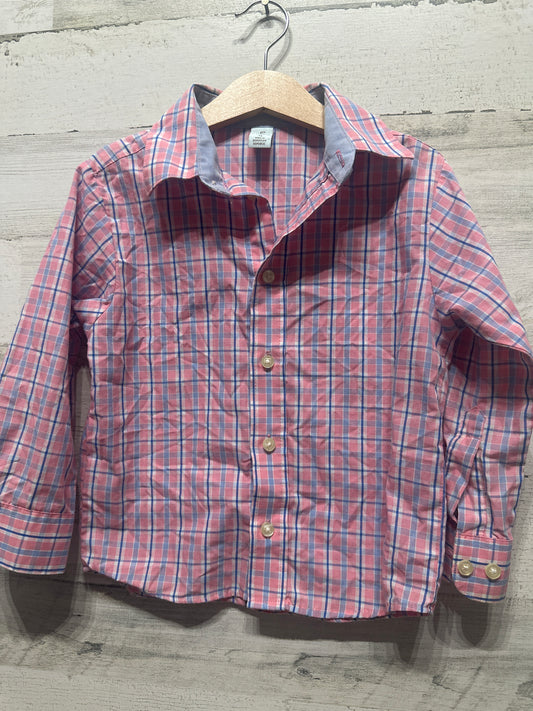 Boys Size 5 Class Club Plaid Button Up Shirt - Very Good Used Condition