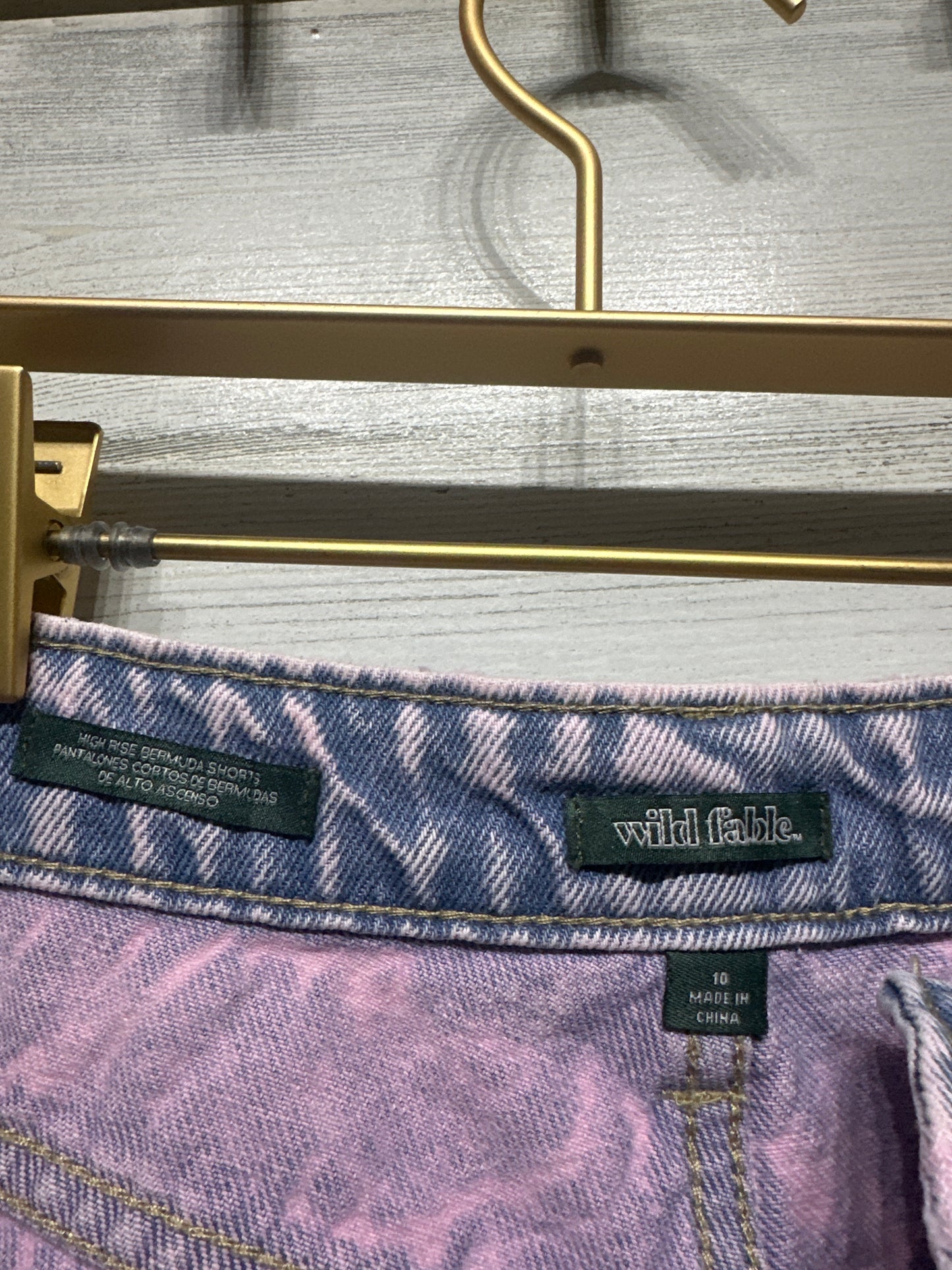 Women's Size 10 Wild Fable Pinkwashed Distressed High Rise Bermuda Shorts - Very Good Used Condition