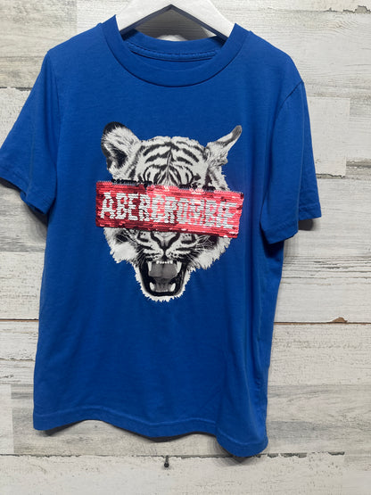 Abercrombie Kids Size 7/8 Flip Sequin Tiger Shirt VGUC