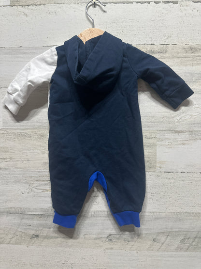 Boys Size 3m Nike Hooded Romper - Very Good Used Condition