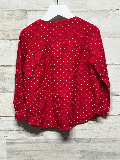 Girls Size 3t Old Navy Red Polka Dot Tunic - Good Used Condition