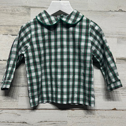 Boys Size 18m Bailey Boys Peter Pan Collar Plaid Shirt - Very Good Used Condition