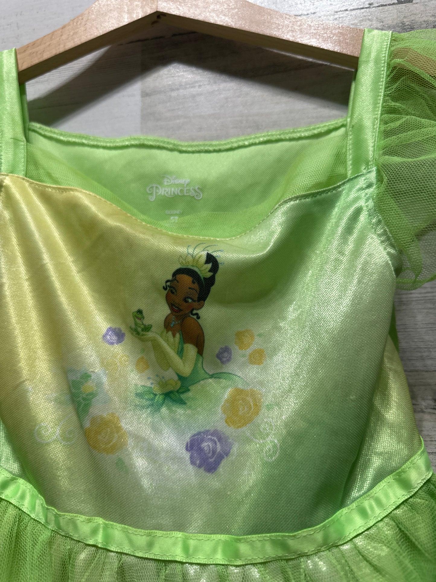 Girls Size 5t Disney Princess Tiana Nightgown - Good Used Condition