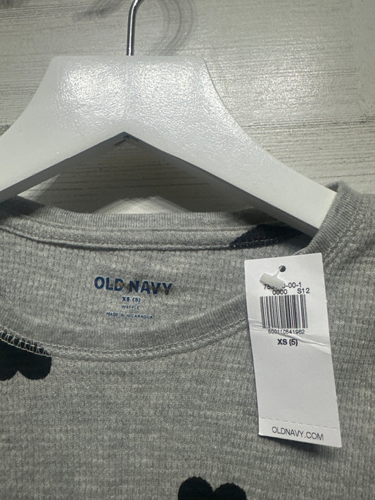 Girls Size 5 (XS) Old Navy Heart Thermal Shirt - New With Tags