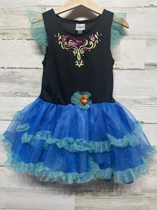 Girls Size 4-6 Years Disney Frozen Anna Dress - Very Good Used Condition