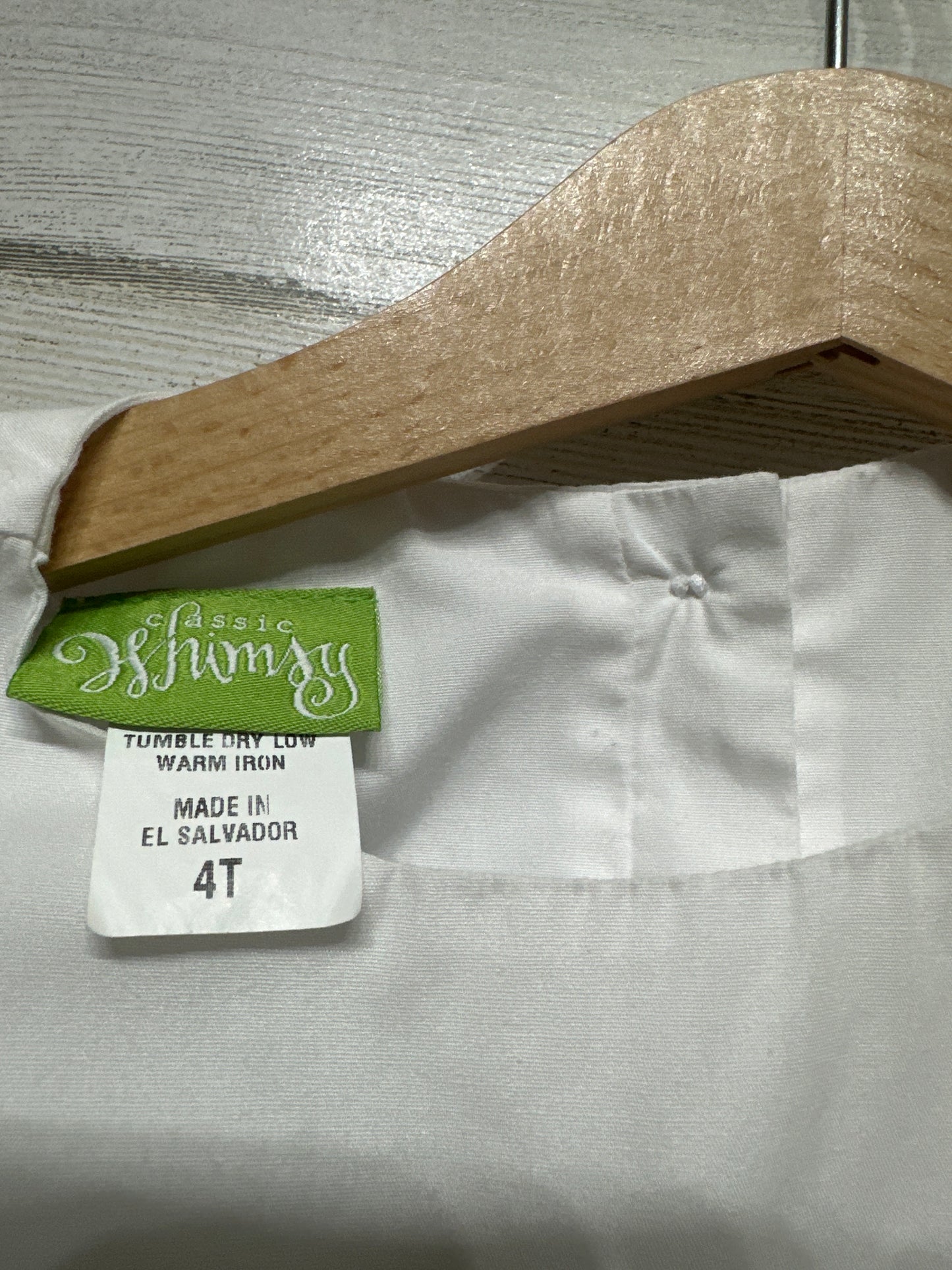 Girls Size 4t Classic Whimsy Embroidered Strawberry Dress - Good Used Condition