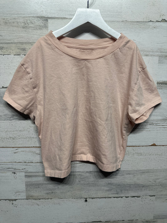 Women’s Medium Aeropostale Cropped Peach Vintage Fit Tee - Good Used Condition