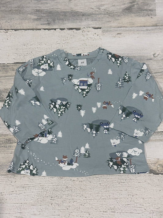 H&M Long Sleeve Shirt - Size 12m - New Without Tags