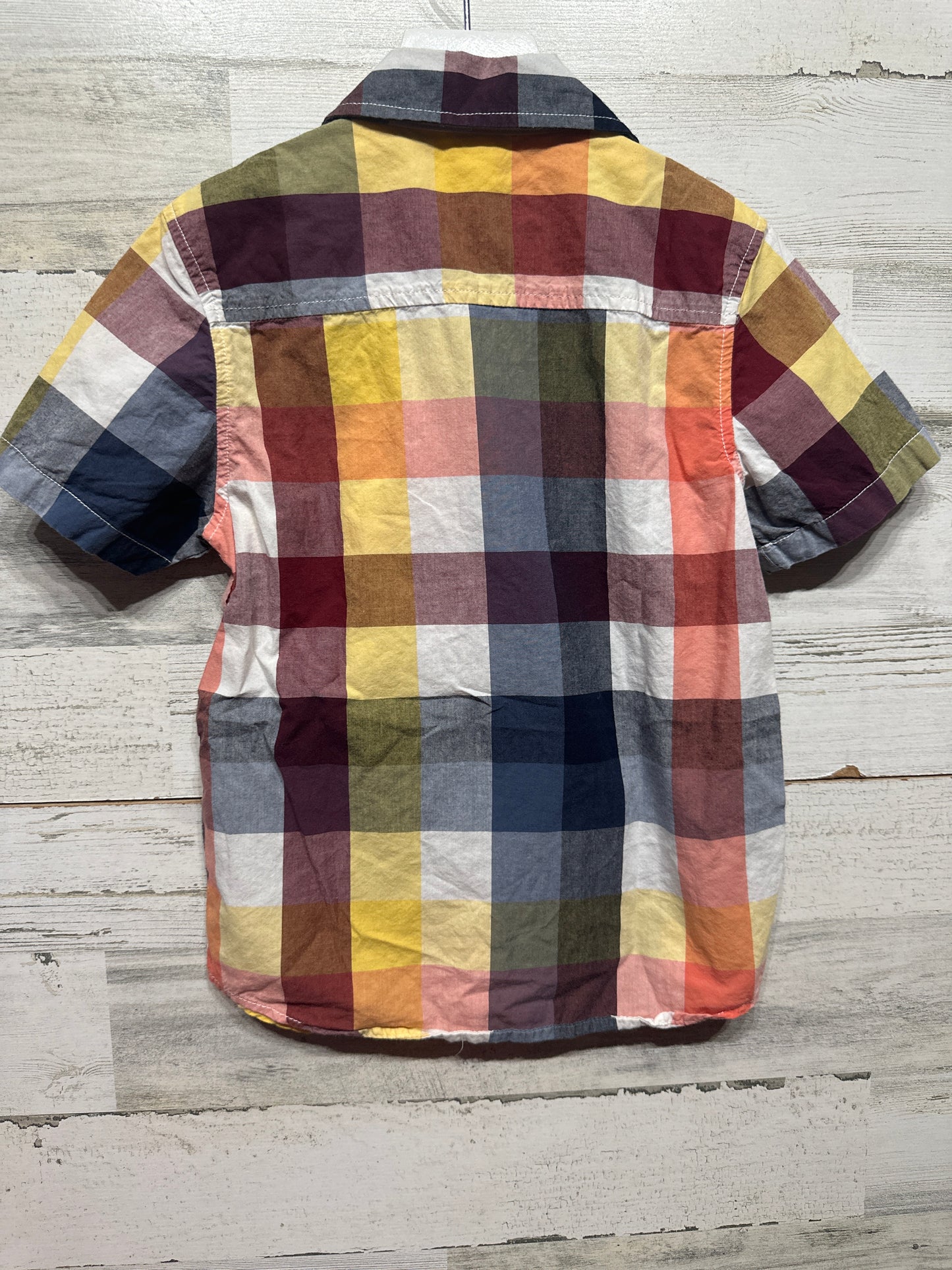 Boys Size 5/6 (Small) Gymboree Plaid Button Up Shirt - Good Used Condition