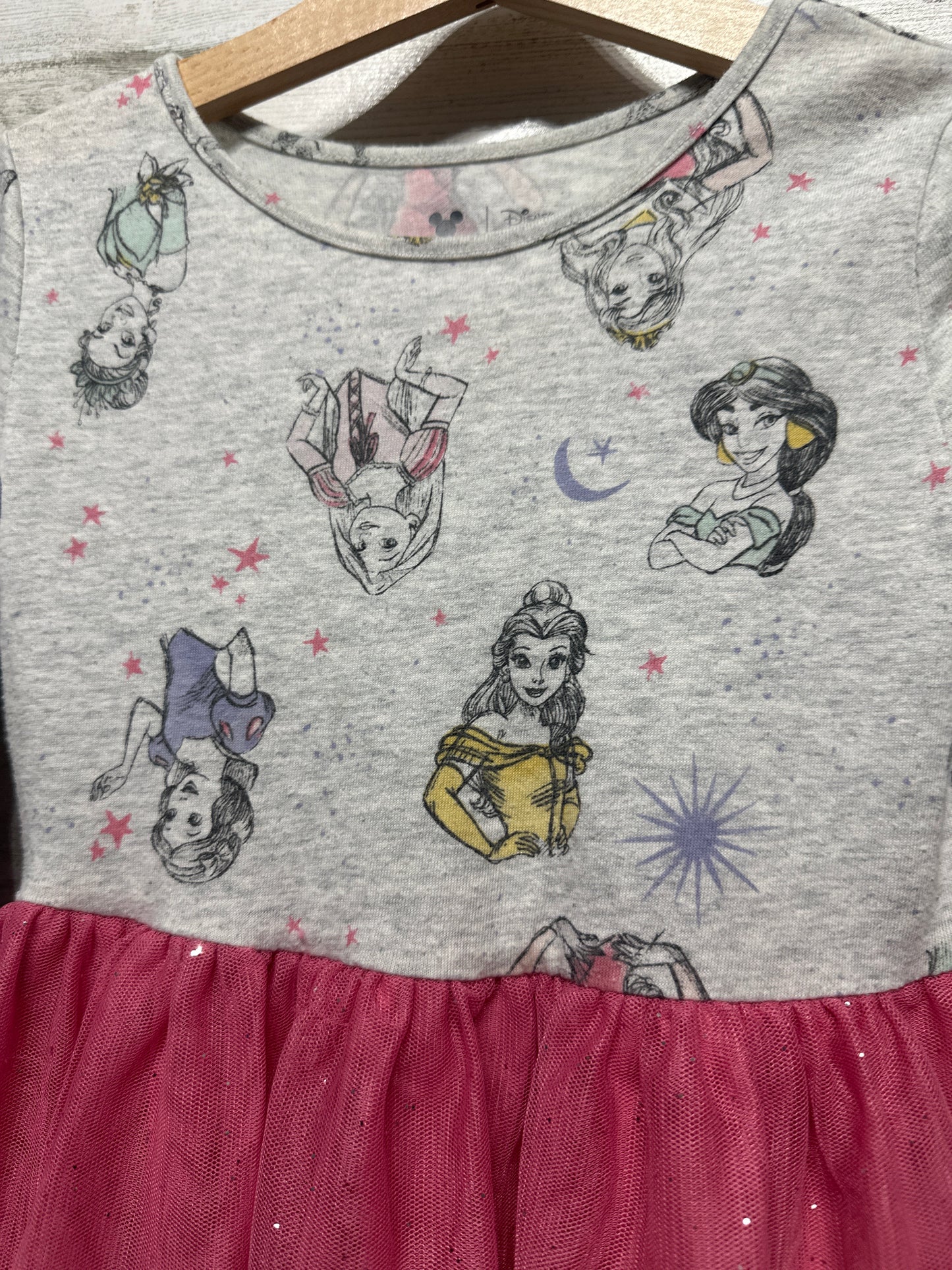 Girls Size 5 Disney Jumping Beans Princesses Dress  - Very Good Used Condition