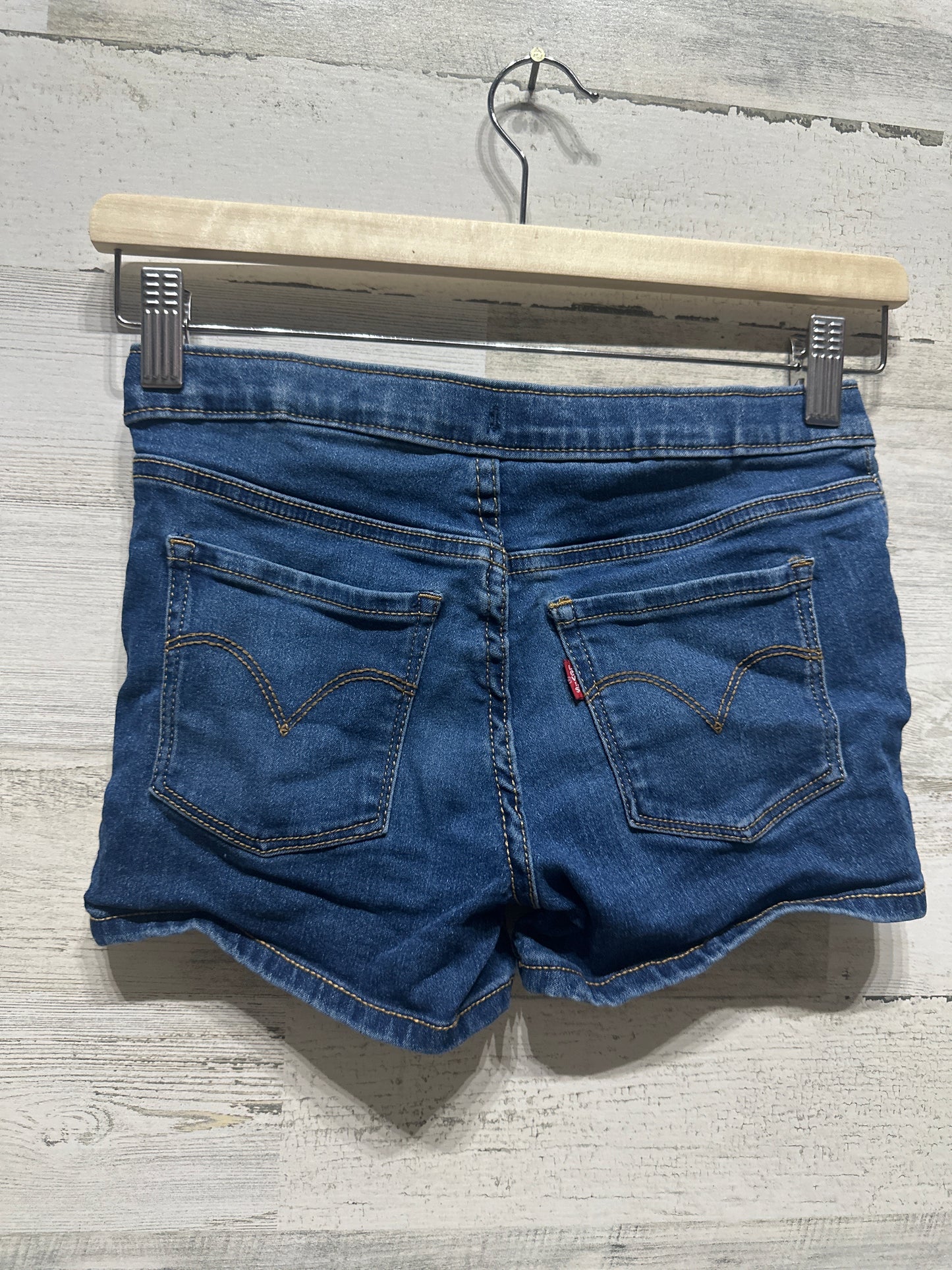 Girls Preowned Size 12 Levi’s Adjustable Waist Pull On Denim Shorts - Very Good Used Condition