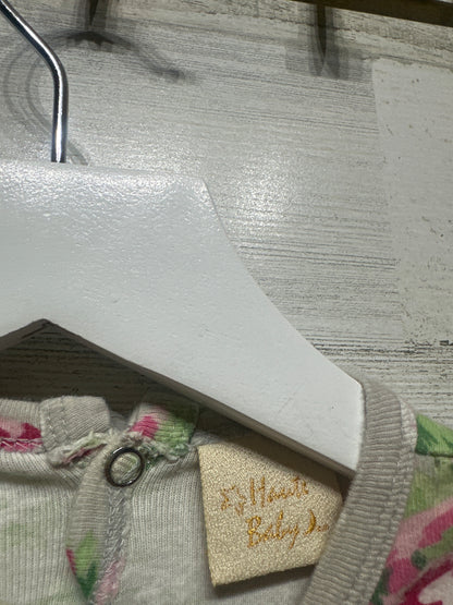 Size 3-6m Haute Baby Floral Ruffle Romper - Good Used Condition