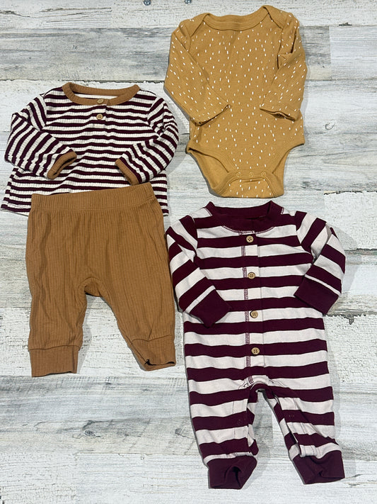 Clothing Lot - Cloud Island/Cat and Jack - 4 Pieces - Boys Size 0-3m - Very Good Used Condition