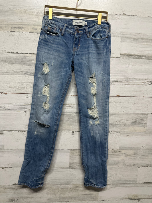 Girls Size 10 Abercrombie Distressed Jeans - Good Used Condition