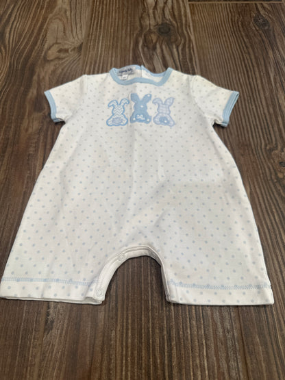 Boys Preowned Size 6m Magnolia Baby Easter Applique Romper - Play Condition**