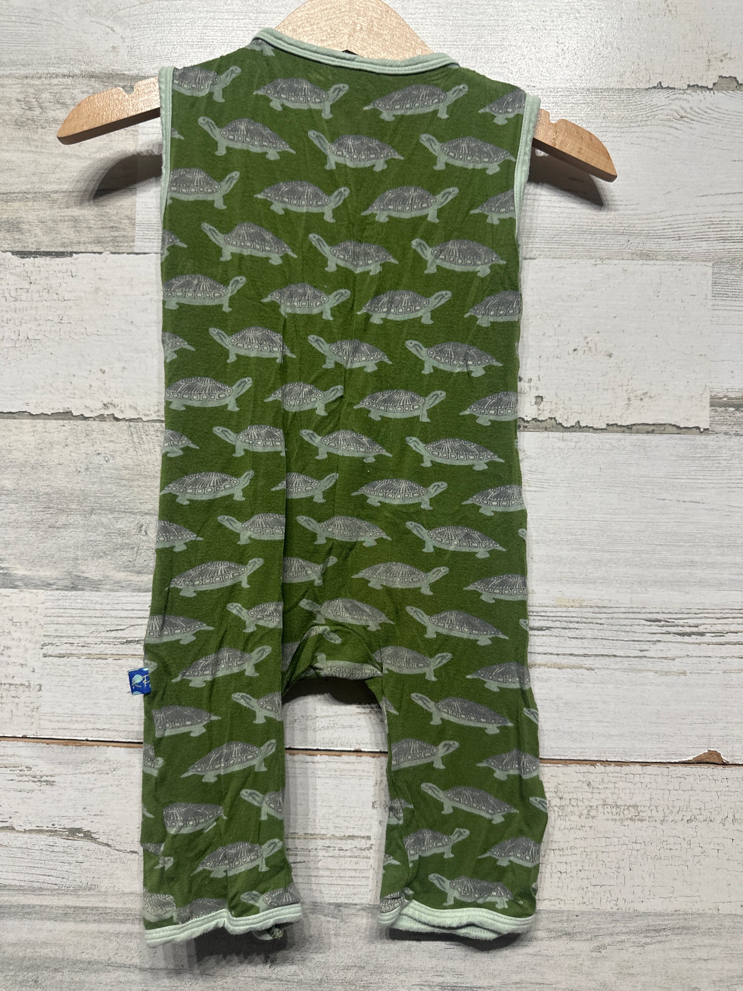 Boys Size 18-24m Kickee Pants Bamboo Turtle Sleeveless Romper - Play Condition*