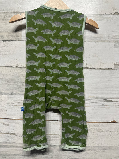 Boys Size 18-24m Kickee Pants Bamboo Turtle Sleeveless Romper - Play Condition*