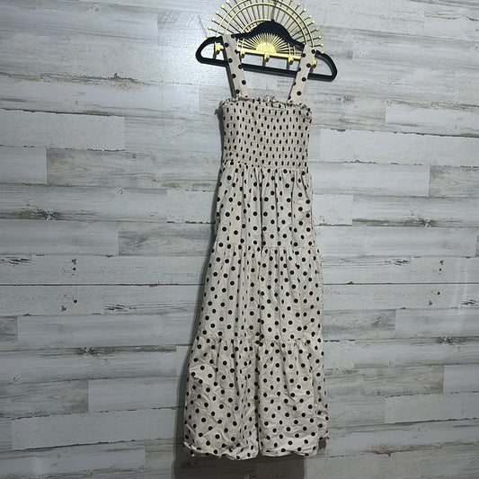 Women’s Size Medium Gaudie polka dotted maxi dress - very good used condition