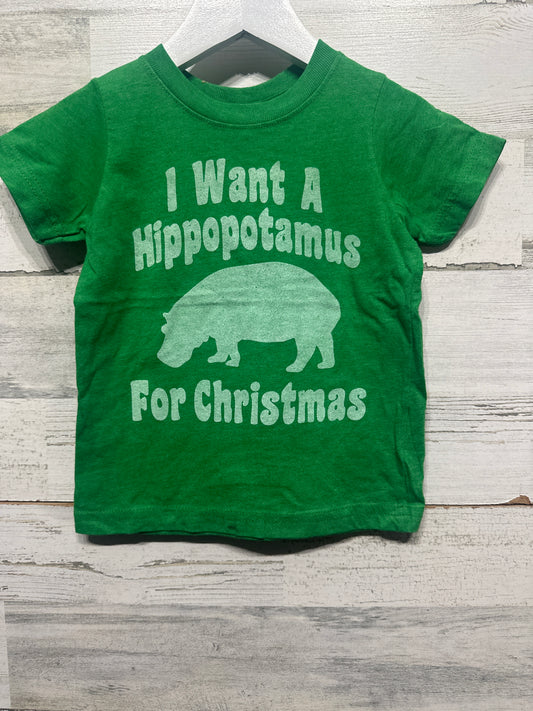 Size 2 Ruby’s Rubbish ‘I want A Hippopotamus For Christmas’ TShirt - Very Good Used Condition