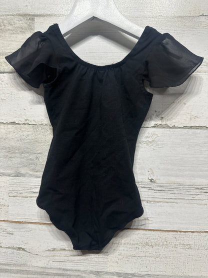 Girls Size 2-4 Years Black Leotard - Very Good Used Condition