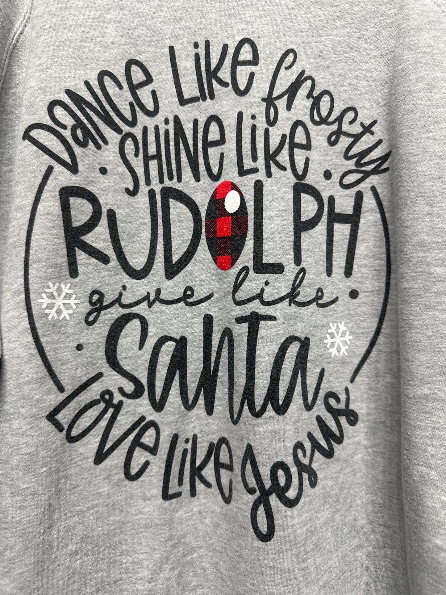 Love and Faith Holiday Sweatshirt - Women's Size Small - Good Used Condition