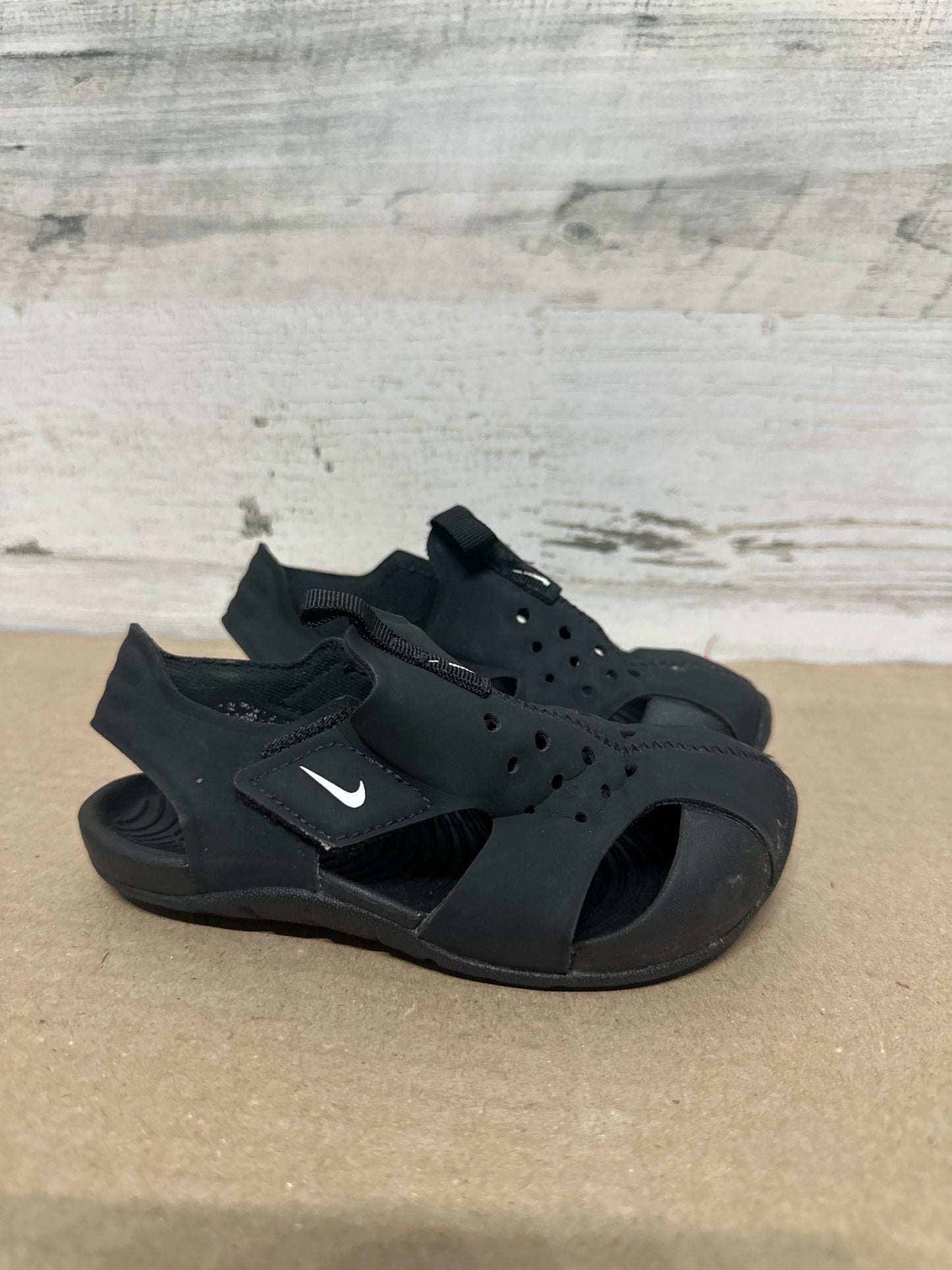 Size 9 (Toddler) Black Nike Sandals - Good Used Condition*