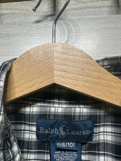 Size 8/10 (Small) Ralph Lauren Plaid Button Up Shirt  - Very Good Used Condition