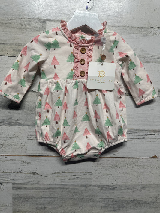 Girls Size 6m Swoon Baby Holiday Tree Bubble - New With Tags
