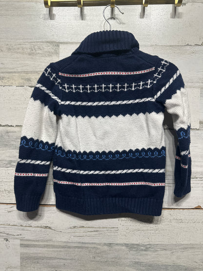 Boys Preowned Size 3 Janie and Jack Whale Cardigan - Good Used Condition