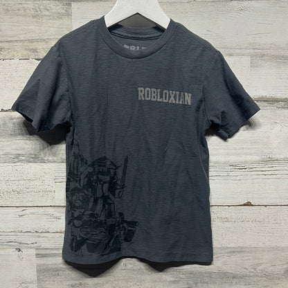 Boys Size XS (4/5) Roblox Grey Robloxian Shirt - Good Used Condition