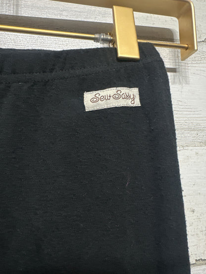 Size 8 Sew Sassy Black Ruffle Leggings - Good Used Condition*