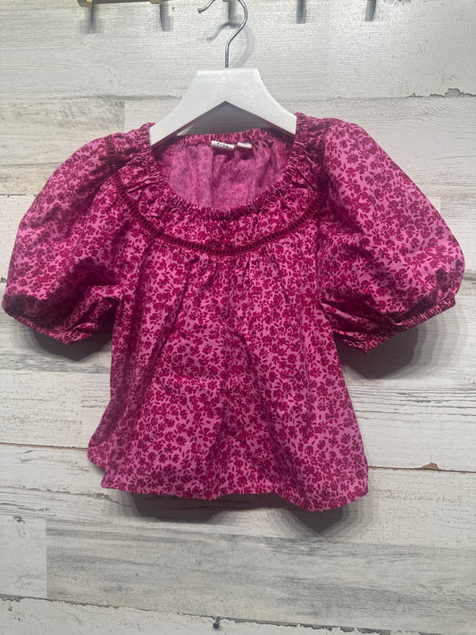Girls Size 6-7 Gap Floral Shirt - Very Good Used Condition